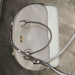 Coach Cora Bicolor Leather Domed Satchel